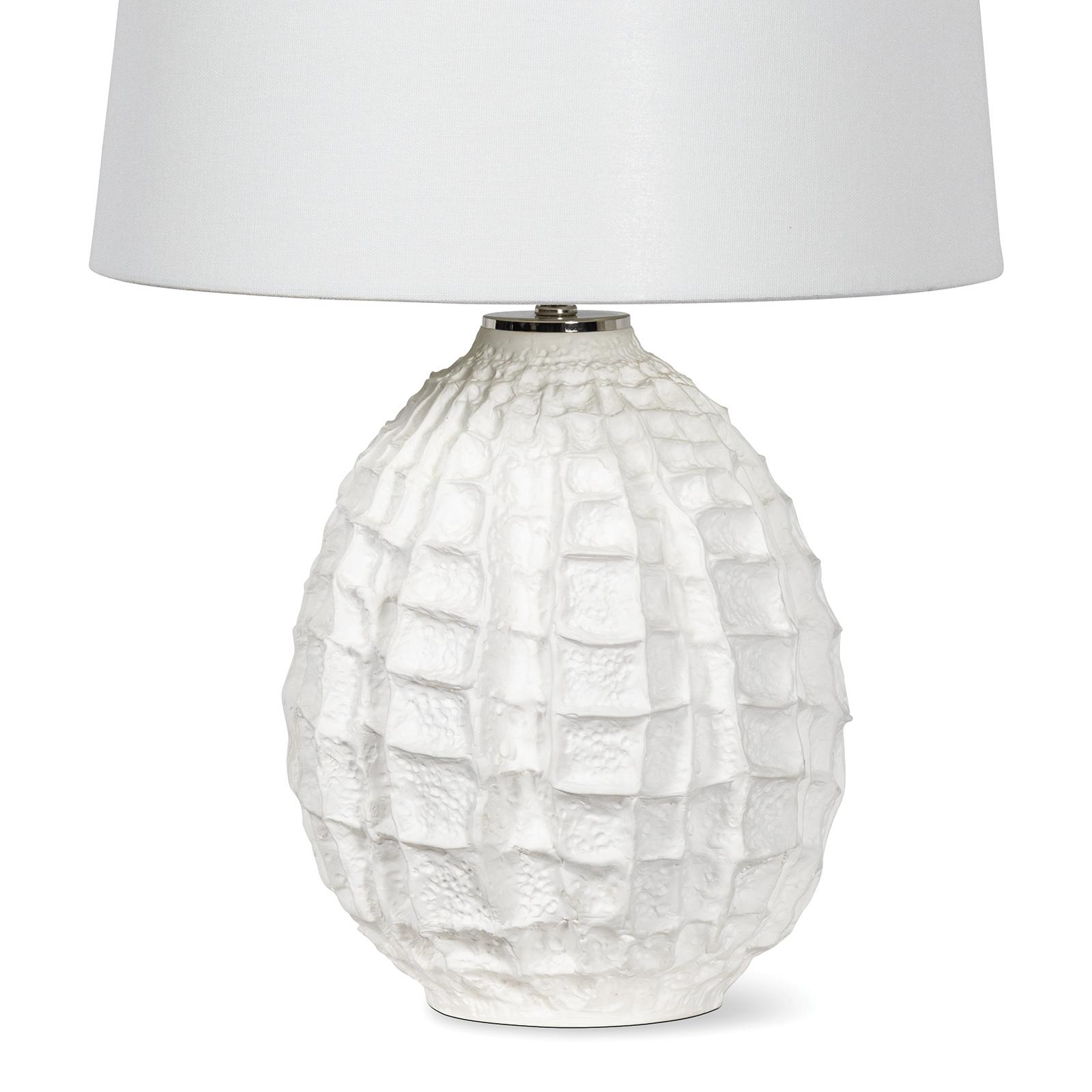 Caspian Ceramic Table Lamp (White) Small | Regina Andrew Detroit
